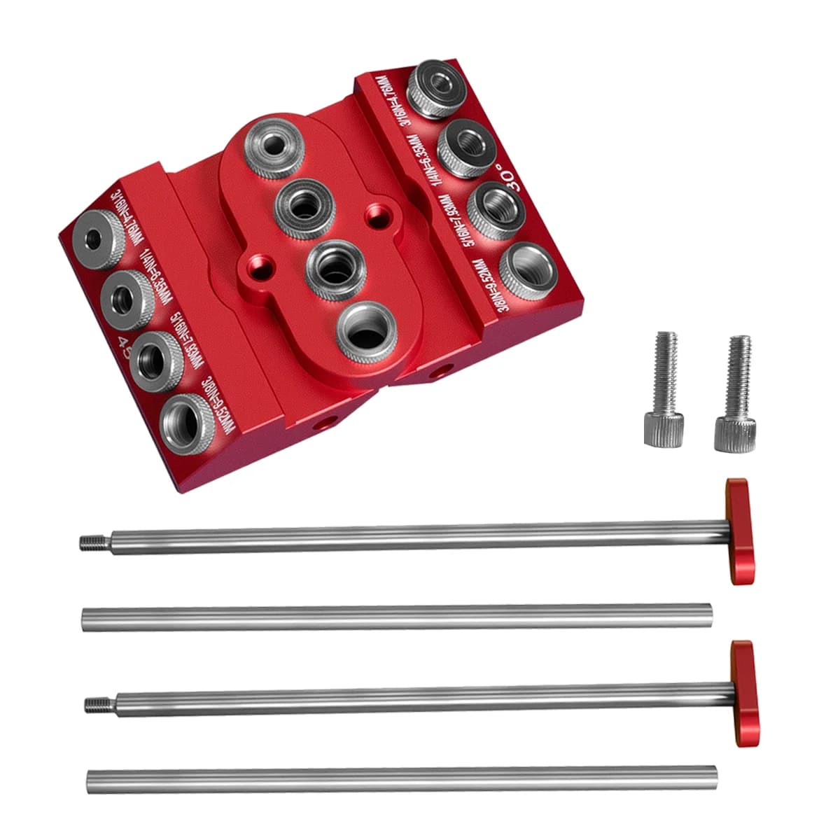 Multi-Winkel-Aluminium-Taschenlochbohrlehre Kit
