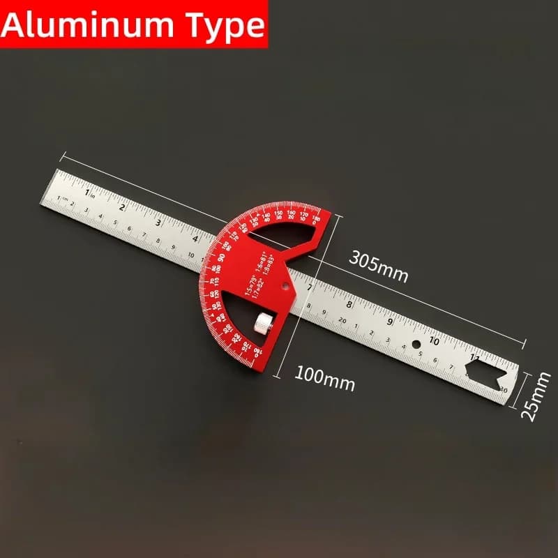 Verstellbarer Bauprotractor, 0–180 Grad