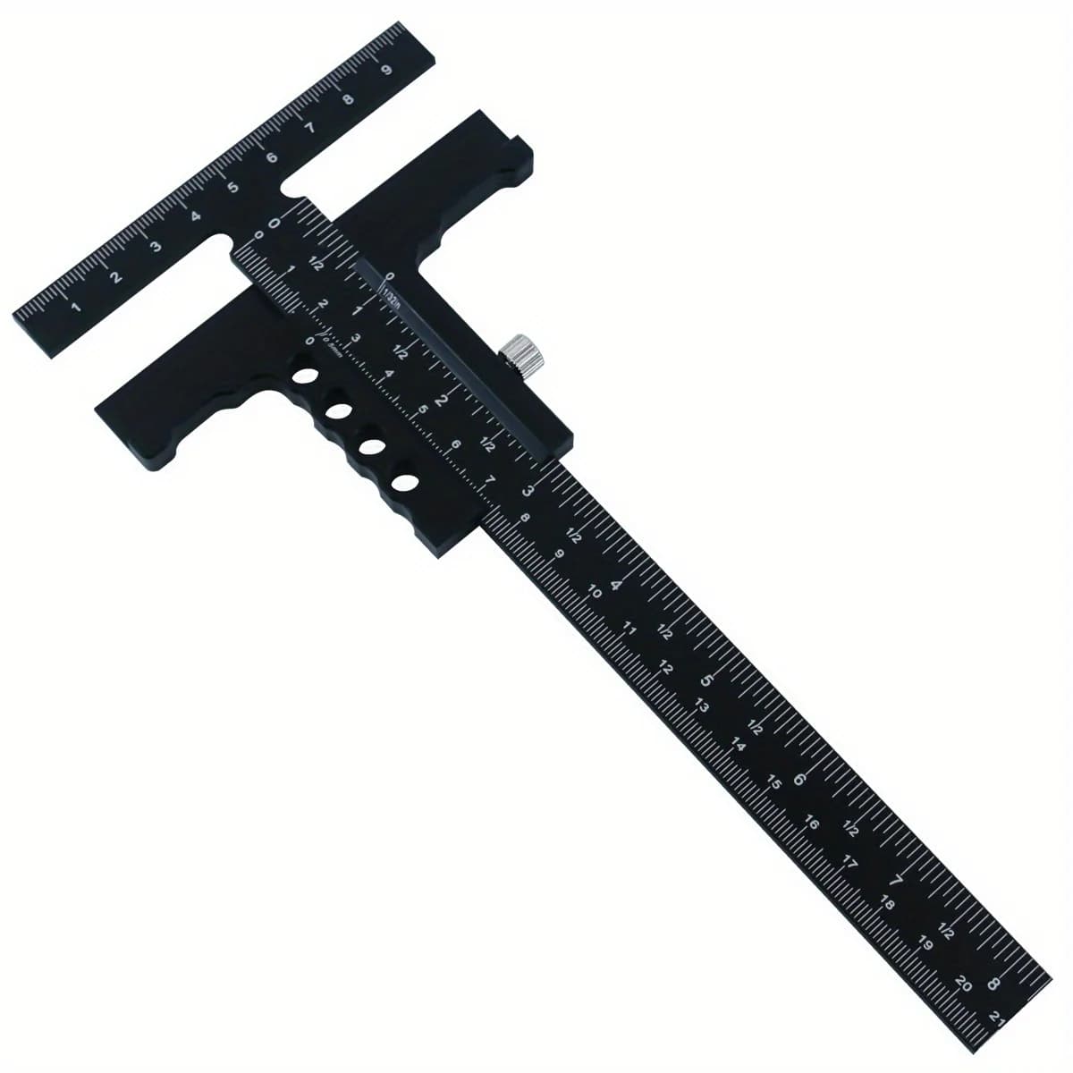 Einstellbarer Aluminium-Schiebemarkierwinkel mit T-Lineal