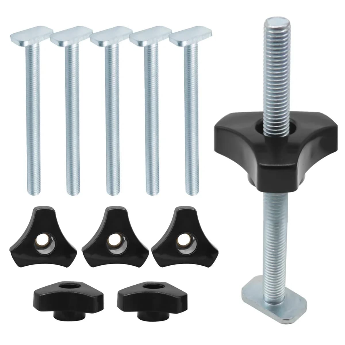 T-Schienen-Bolzen, Knöpfe und Gleitmuttern-Set