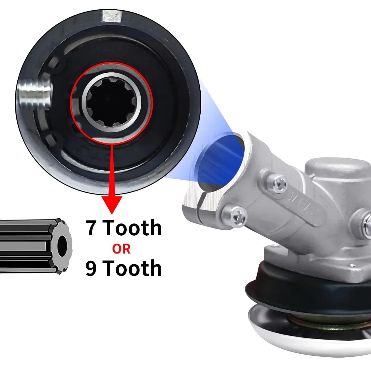 Trimmer-Getriebekopf für 26/28mm Freischneider