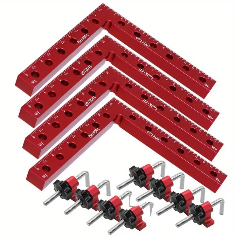 Positionierplatte im L-Form mit Festklemme, 160 mm