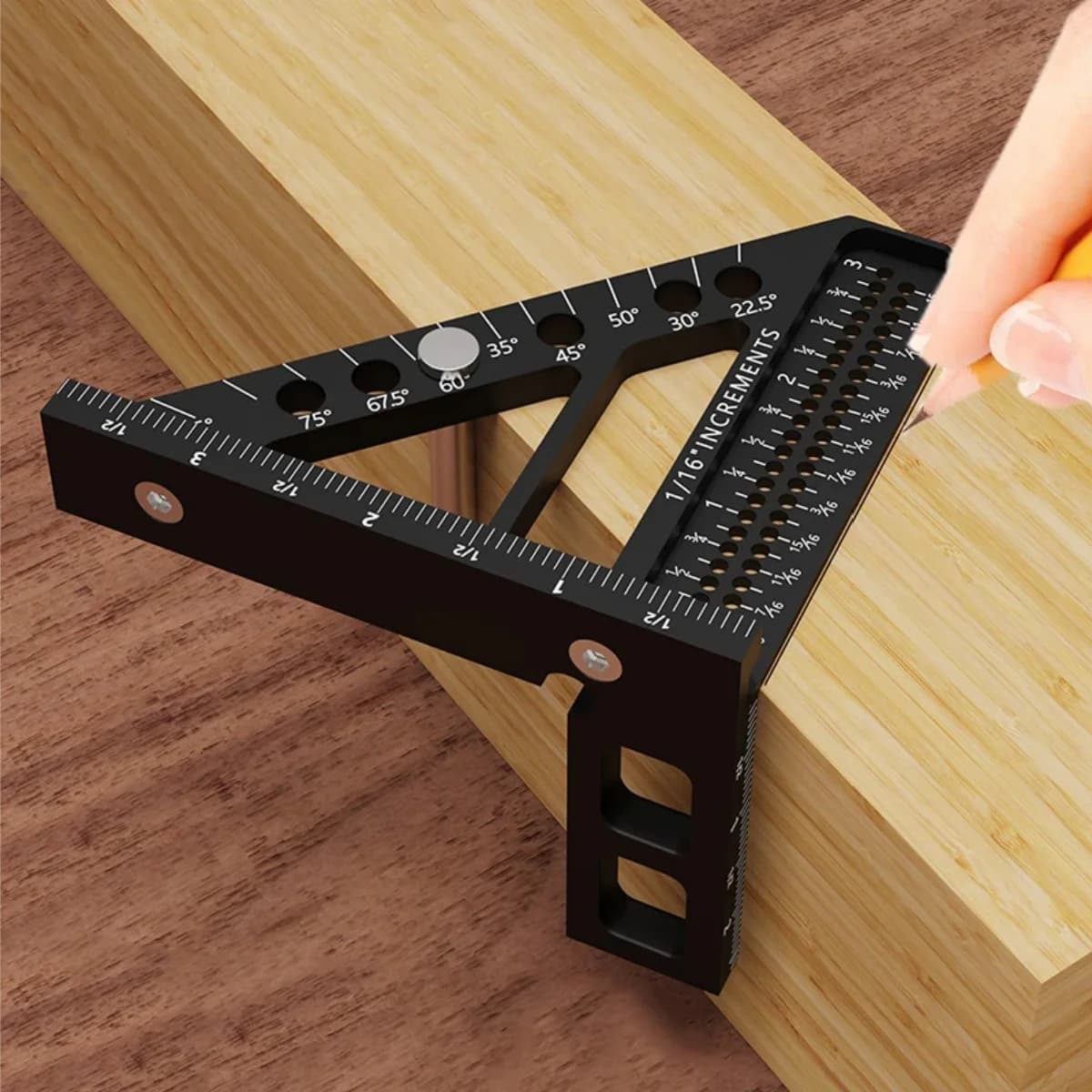 Aluminiumlegierung 3D-Multifunktionswinkel und Anreißer