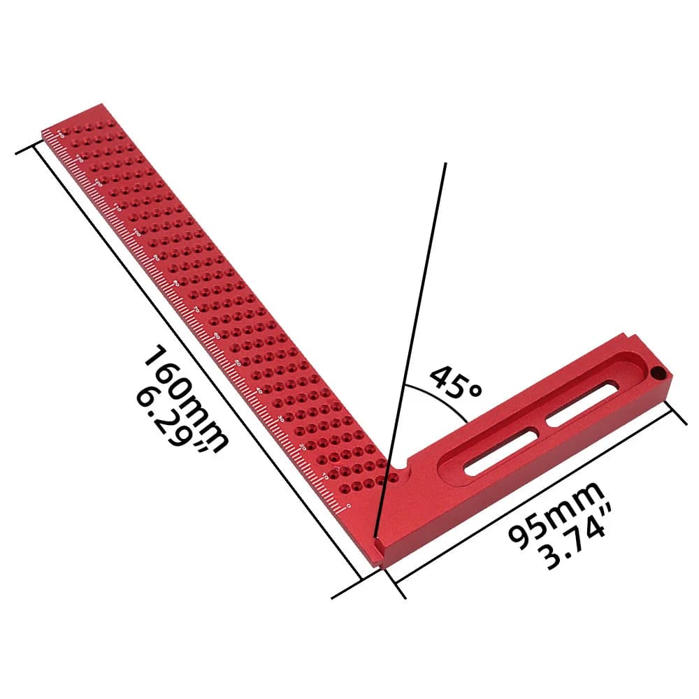 Präzisions-Aluminium-T-Profil-Kalibrierlineal