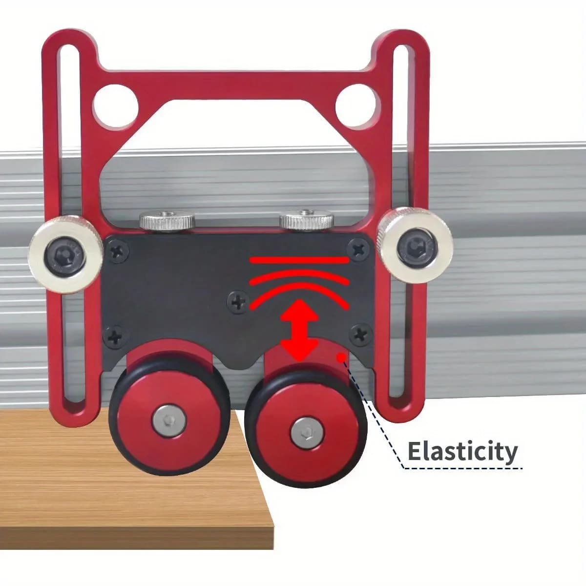 Verstellbare Tischsäge-Zuführrolle aus Aluminium