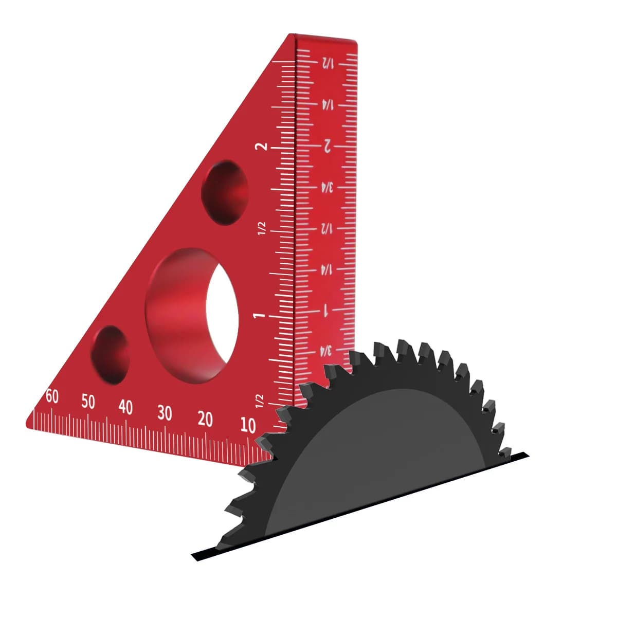 Aluminium-Winkelmesser 45/90 Grad Präzision