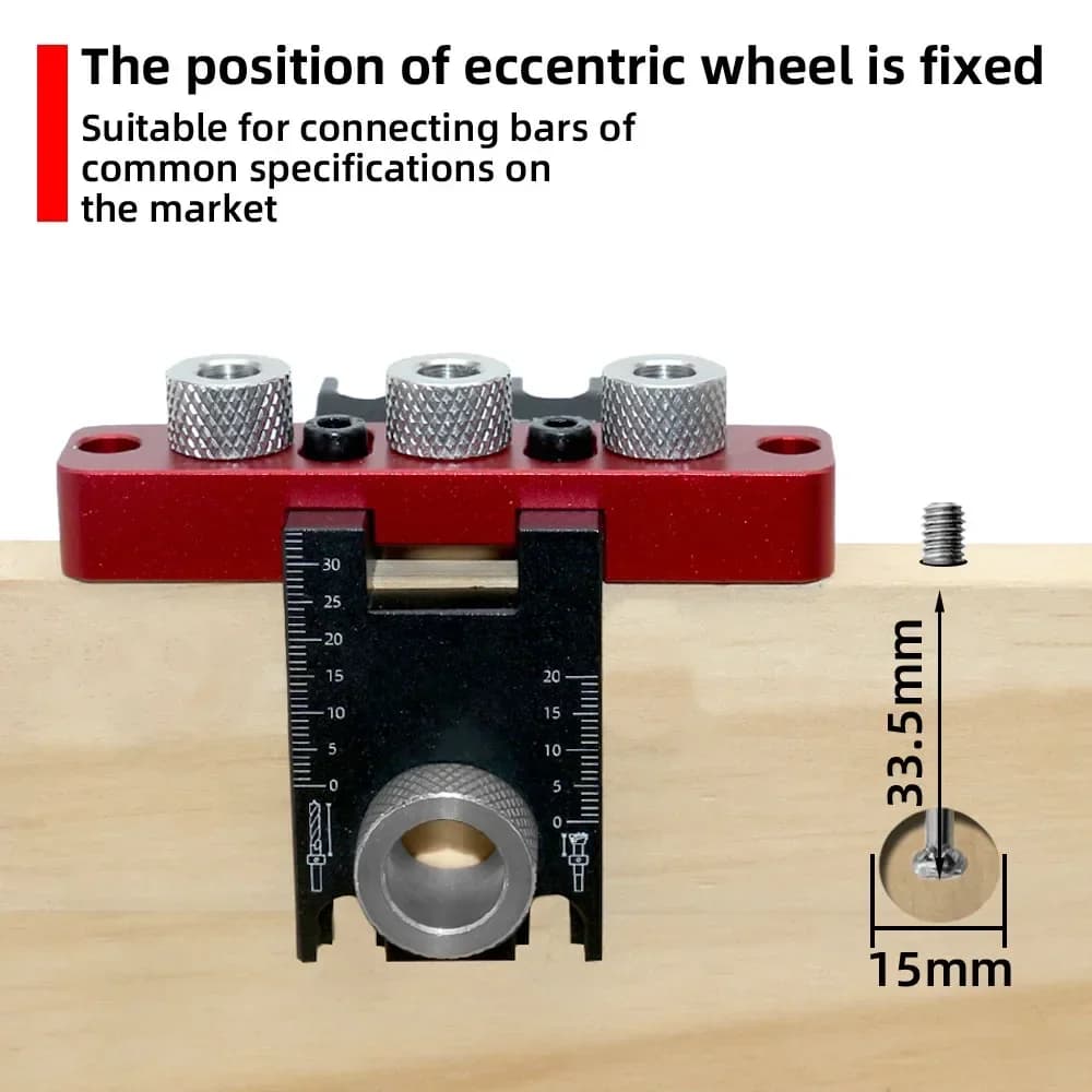 3-in-1 verstellbarer Holz-Dübeljig-Kit