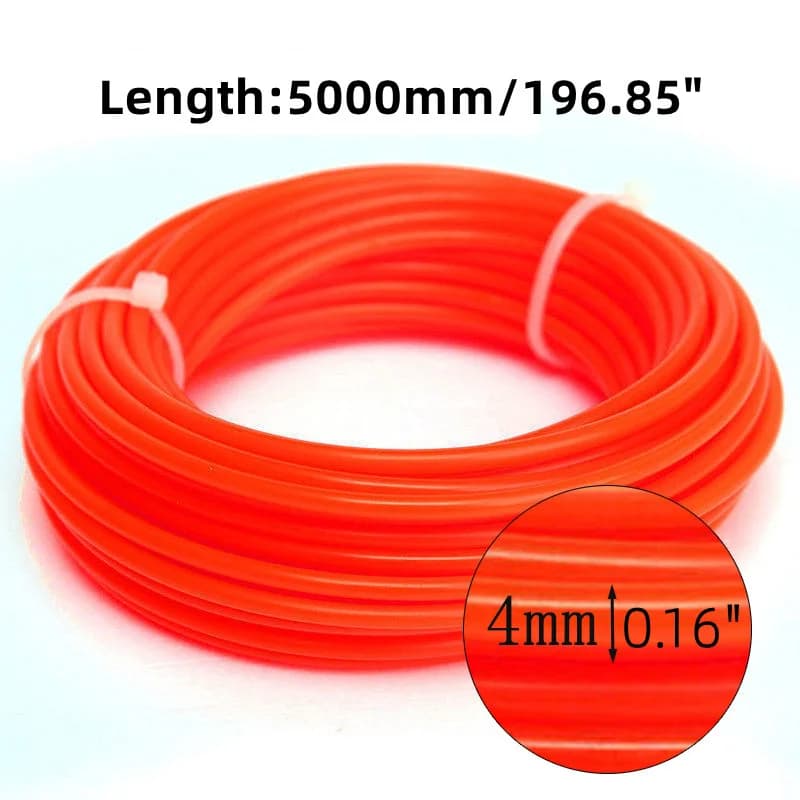 Nylon-Faden für Rasentrimmer, 4mm x 5000mm Ersatzschnur