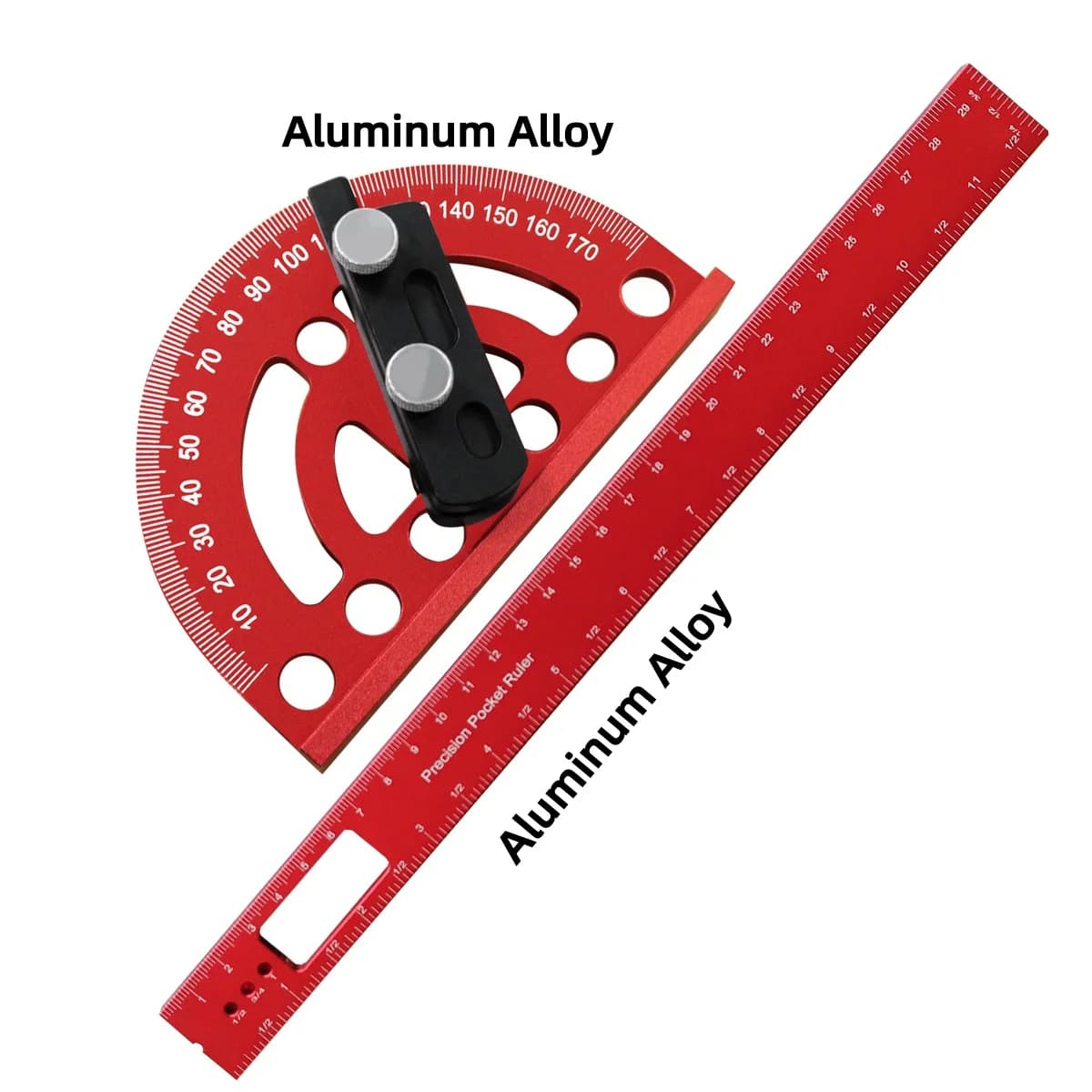 Aluminium-Winkelmesser und Anreißer, 180 Grad, Präzision