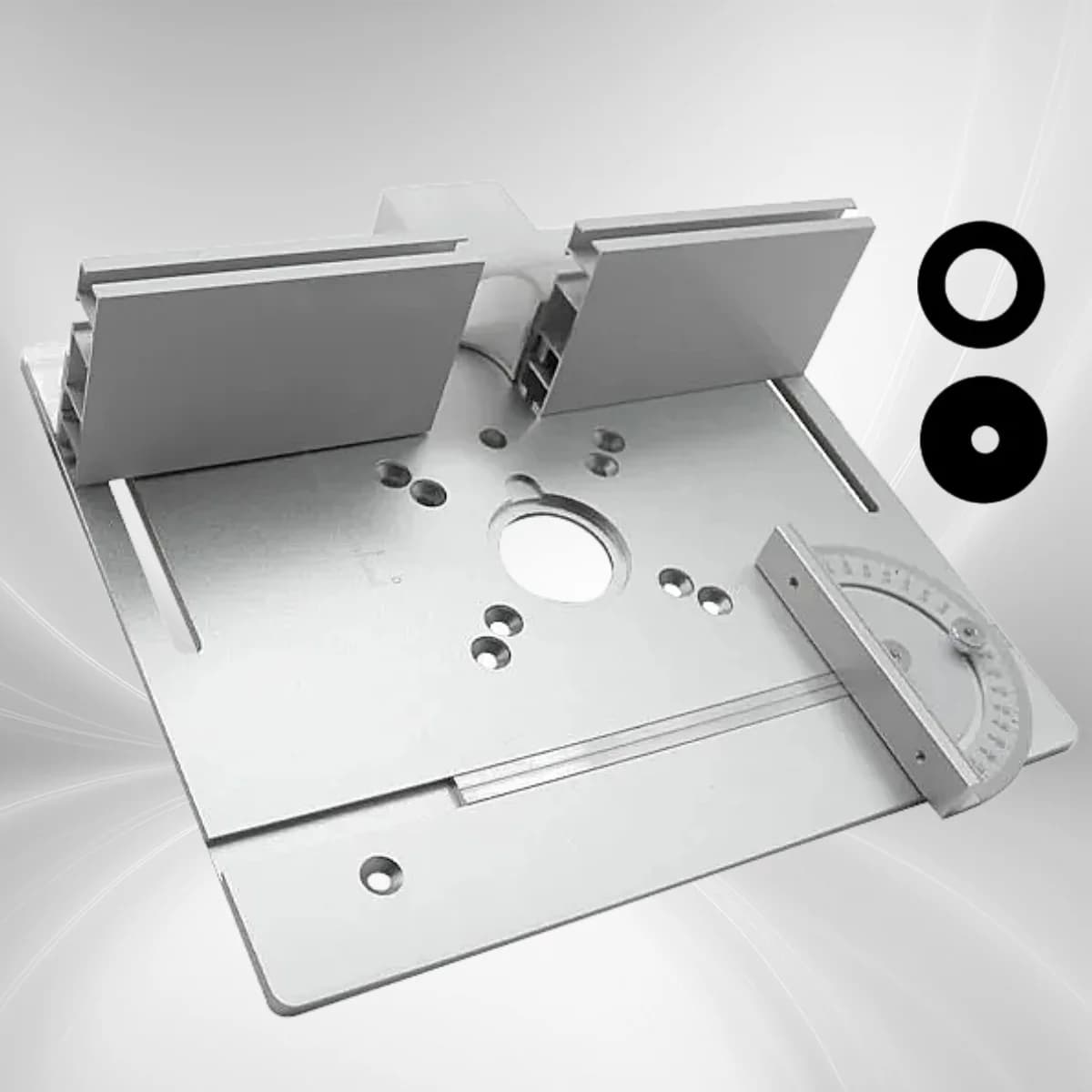 Aluminium-Fräsplatte mit Anschlag