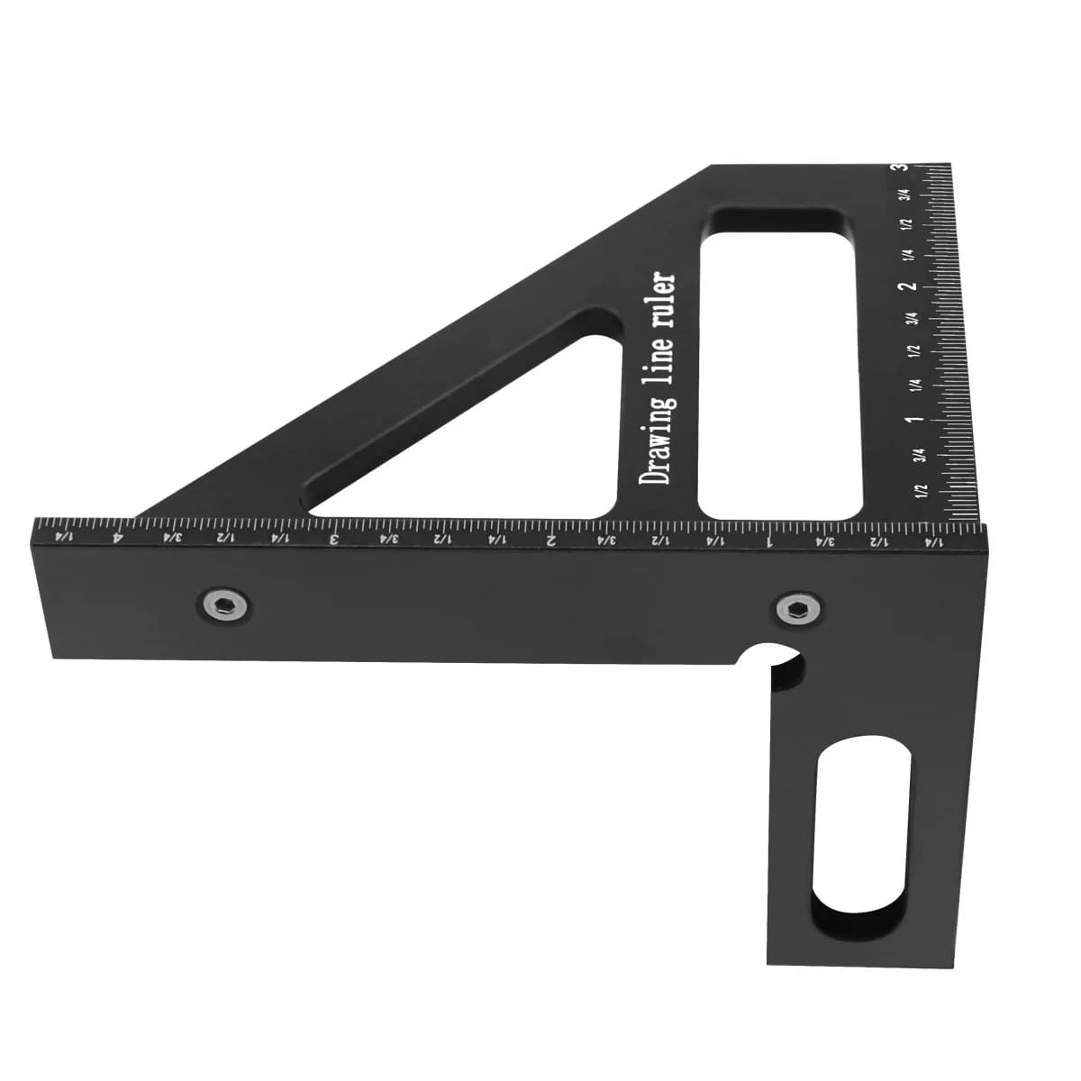 Aluminium-Dreieckwinkel-Maßstab (45/90 Grad)