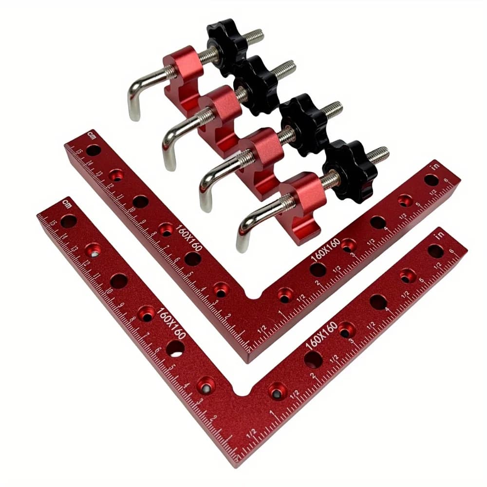 Positionierplatte im L-Form mit Festklemme, 160 mm
