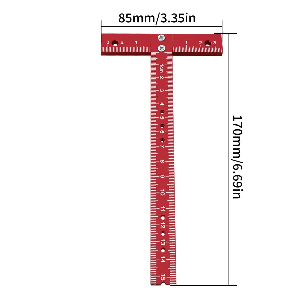Aluminiumlegierung T-Lineal für Zeichnungen