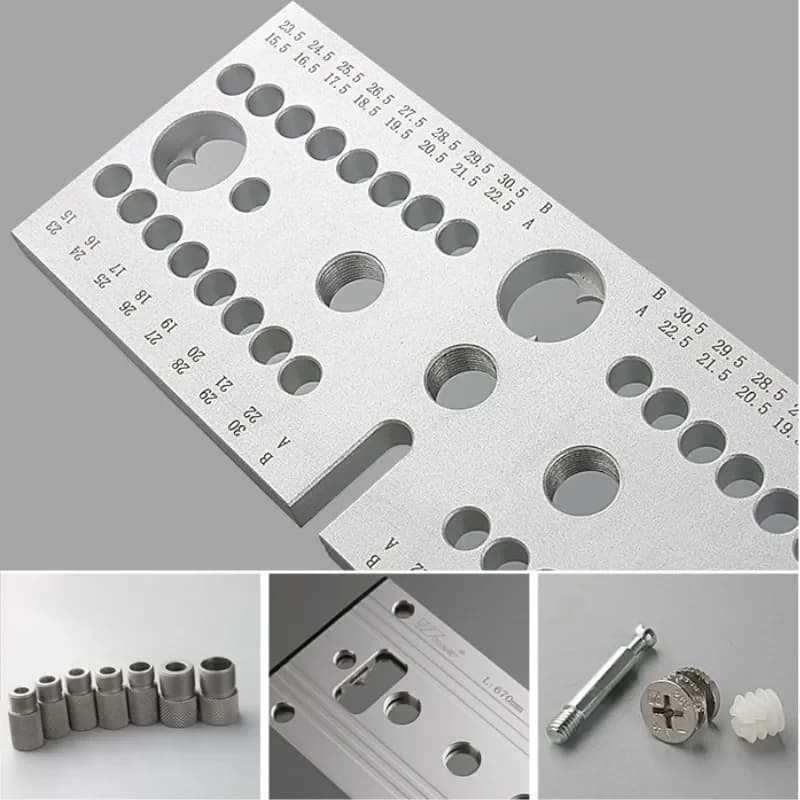 3-in-1 verstellbarer Holz-Dübeljig-Kit