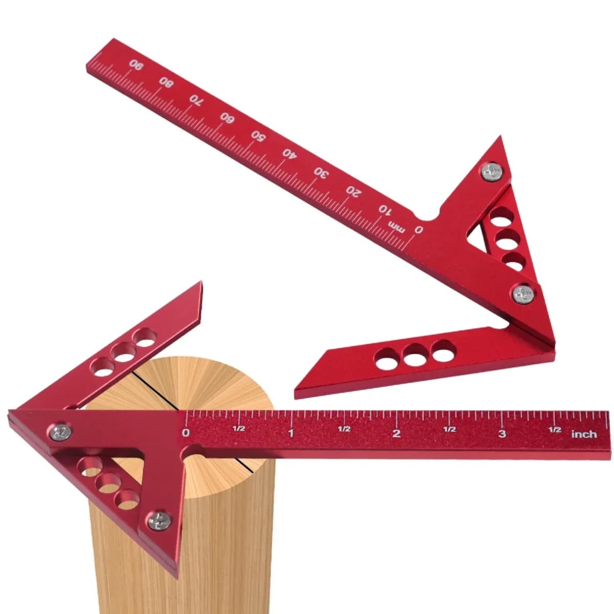 Holzwerkzeug-Kreiszirkel-Zentrierstift 45/90 Grad