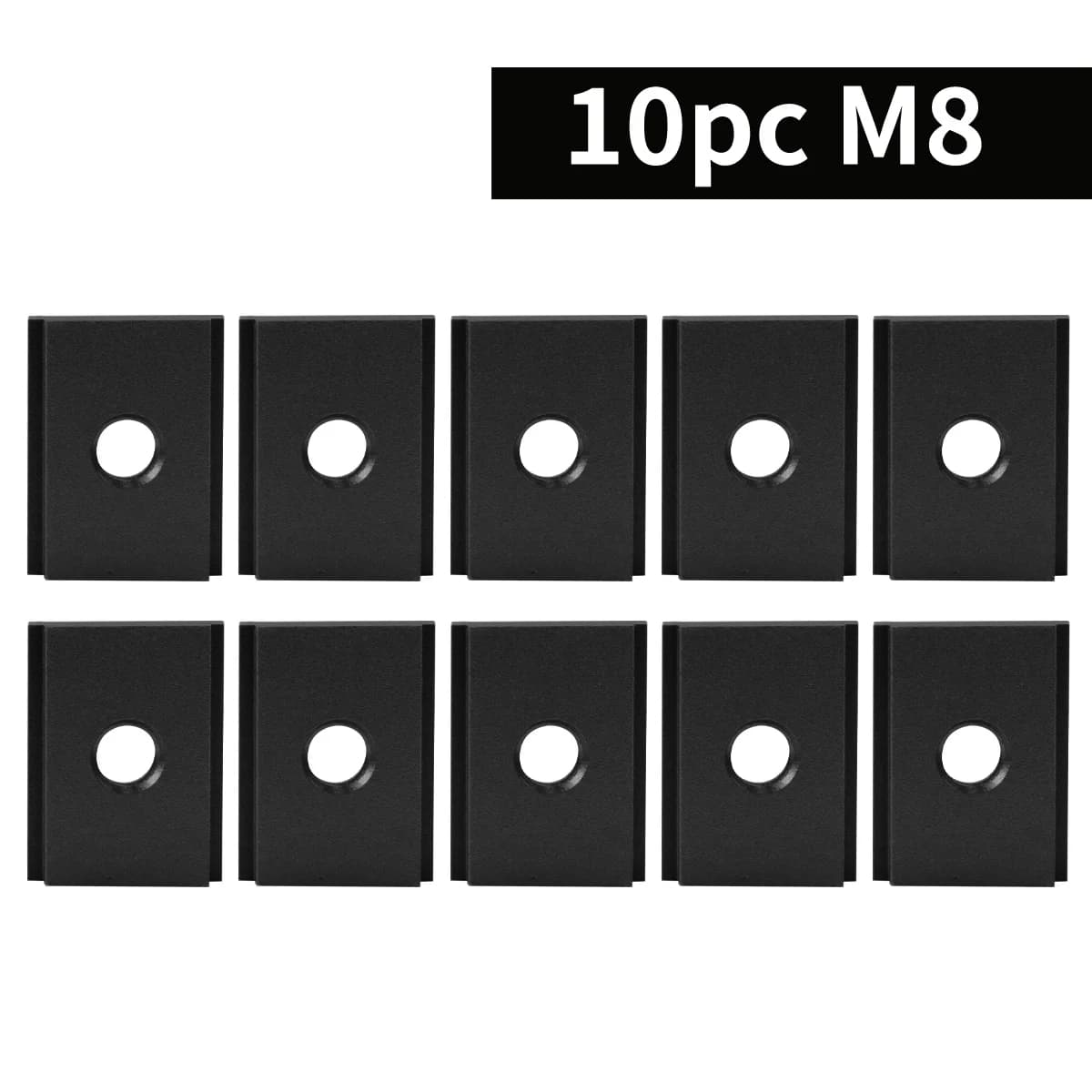 10er-Pack Alu-T-Nutenmuttern für Gehrungsschienen