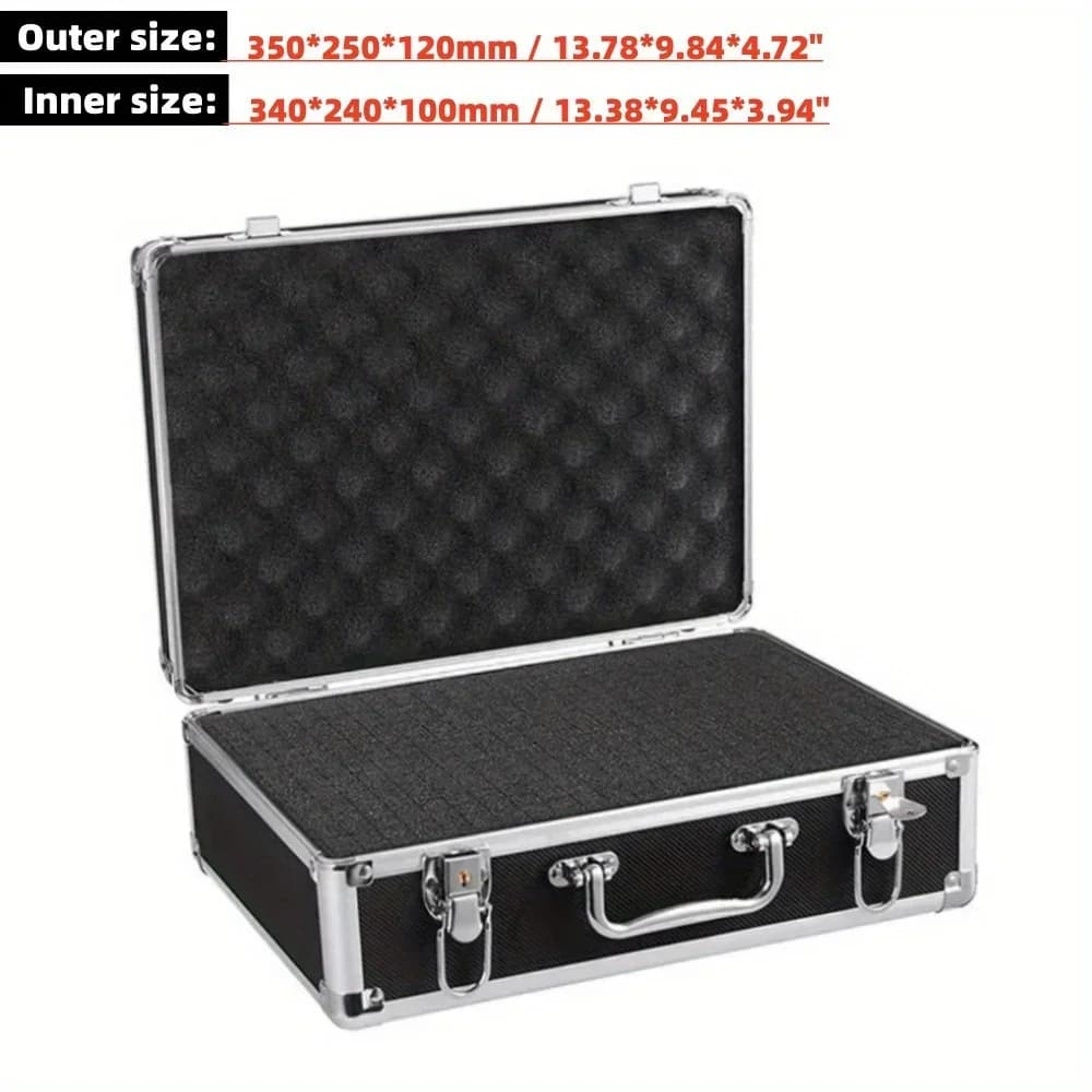 Tragbarer, schlagfester Aluminium-Werkzeugkoffer