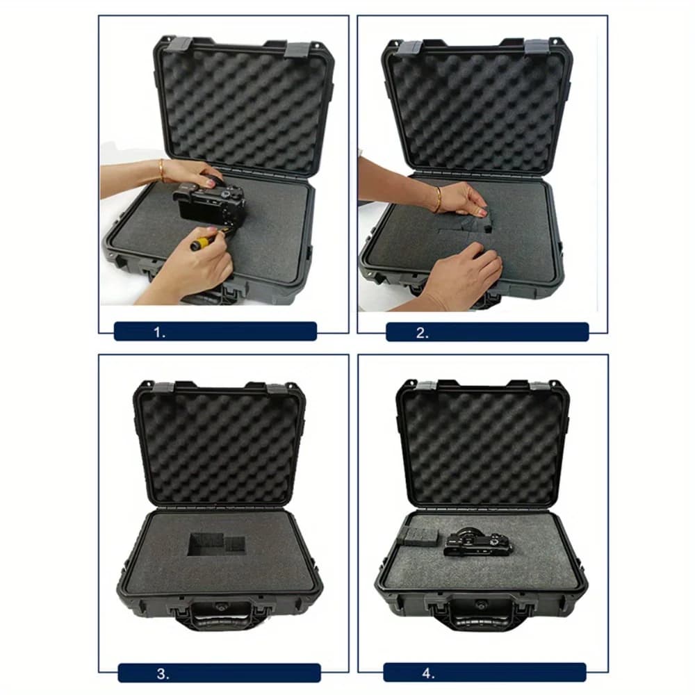 Wasserdichter Hardcase mit vorgeschrittenem Schaumstoff-Einsatz