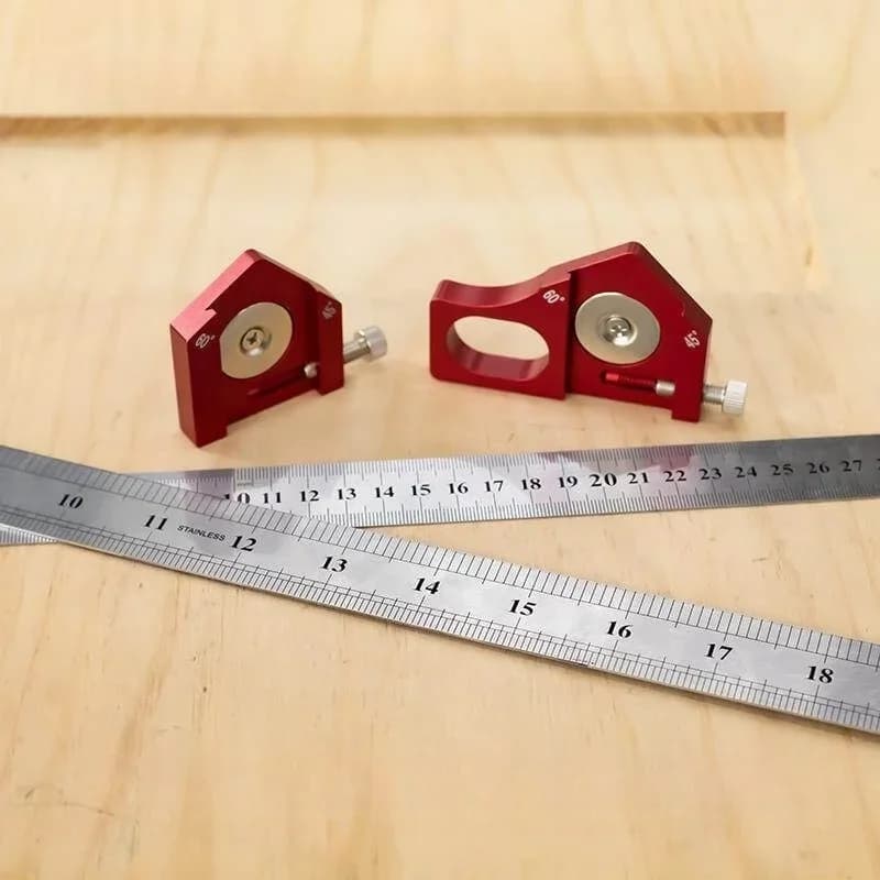 Edelstahl-Winkelmesser mit Positionierblock
