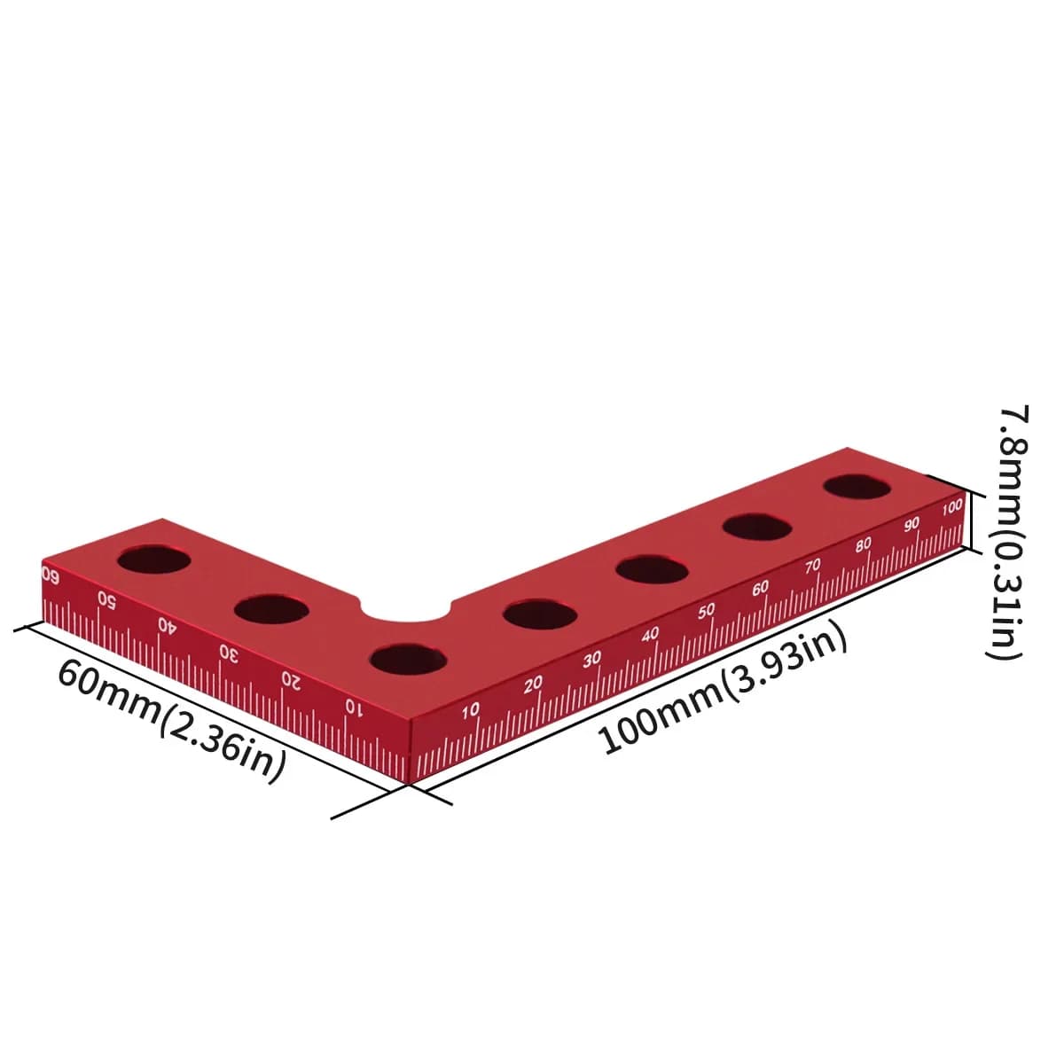 Präzisions-Aluminium-Winkelmesser (90 Grad)