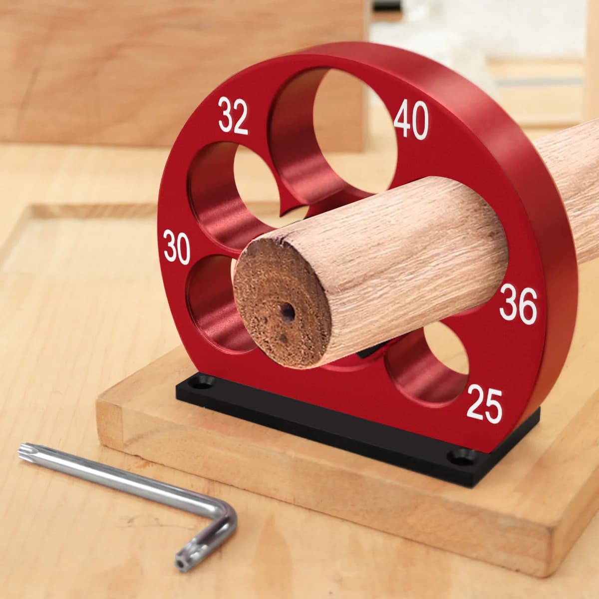 Einstellbarer Dübel-Fertiger mit 5 Löchern, 25-40 mm
