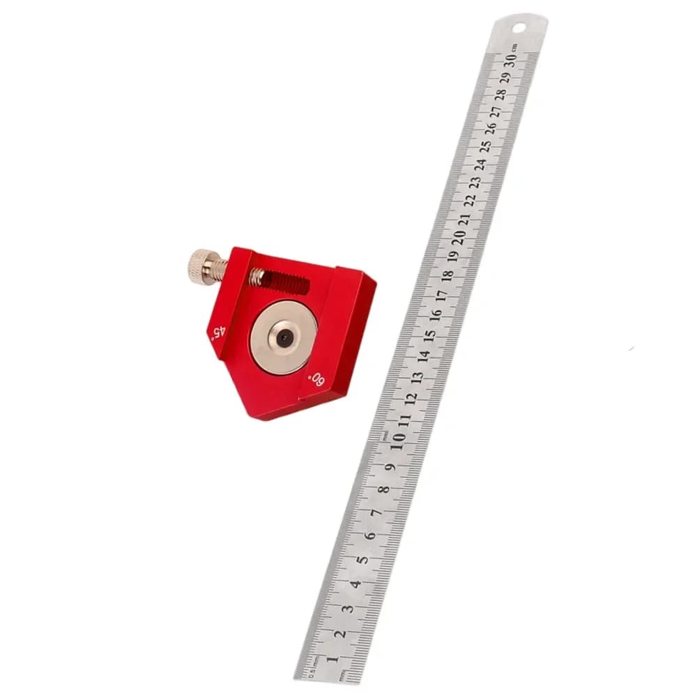 Edelstahl-Winkelmesser mit Positionierblock