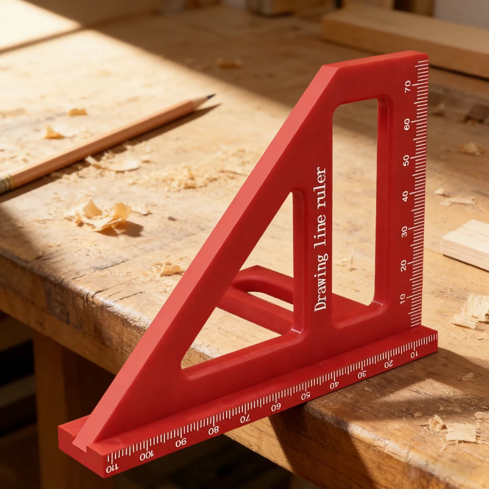T-förmiger 45/90-Grad-Winkelmesser mit Anreißfunktion