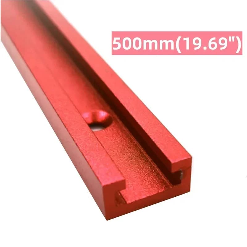 500mm Doppelschnitt-T-Nut-Schiene mit T-Bolzen-Knopf-Set