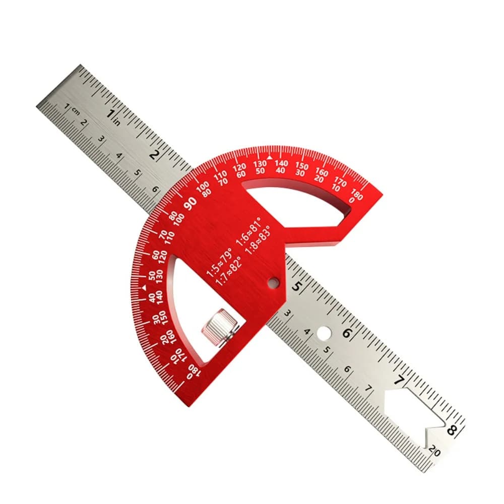 Verstellbarer Bauprotractor, 0–180 Grad