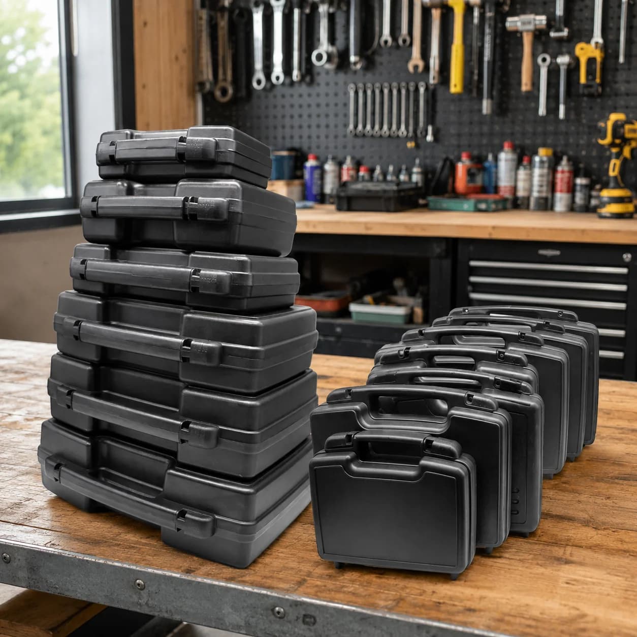 Tragbare Kunststoff-Aufbewahrungsbox für Outdoor-Ausrüstung