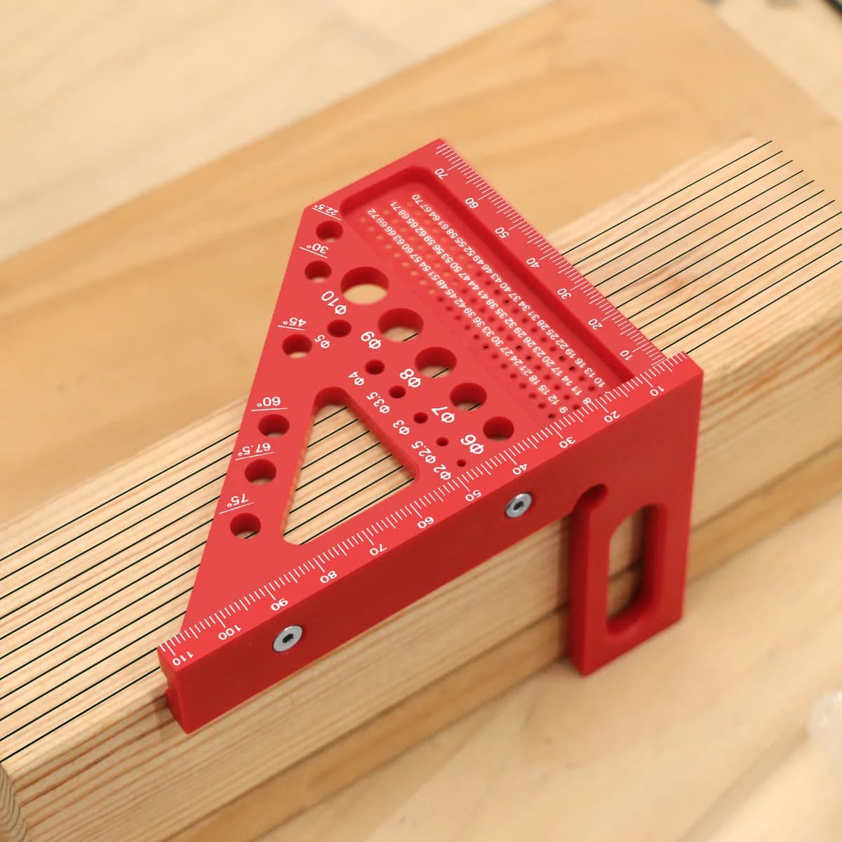 3D-Mehrwinkel-Messlineal aus Kunststoff