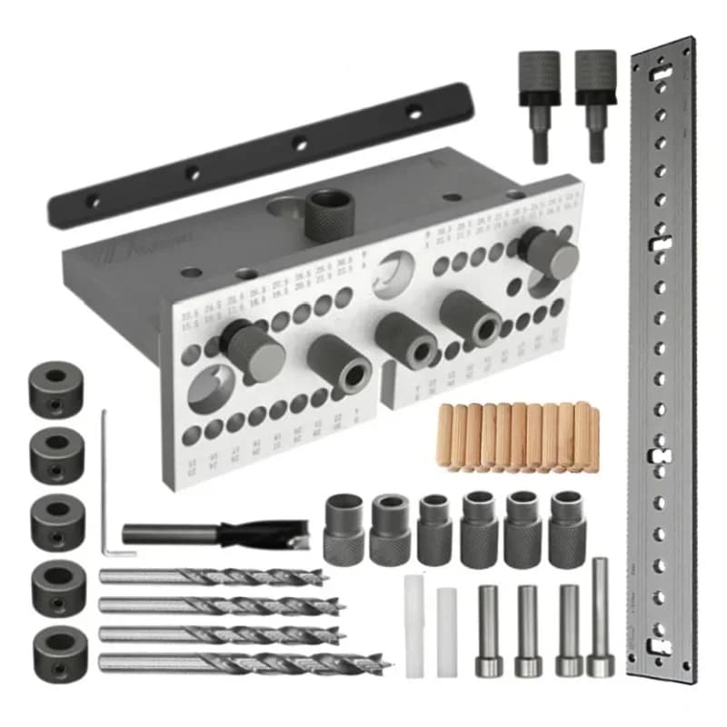 3-in-1 verstellbarer Holz-Dübeljig-Kit