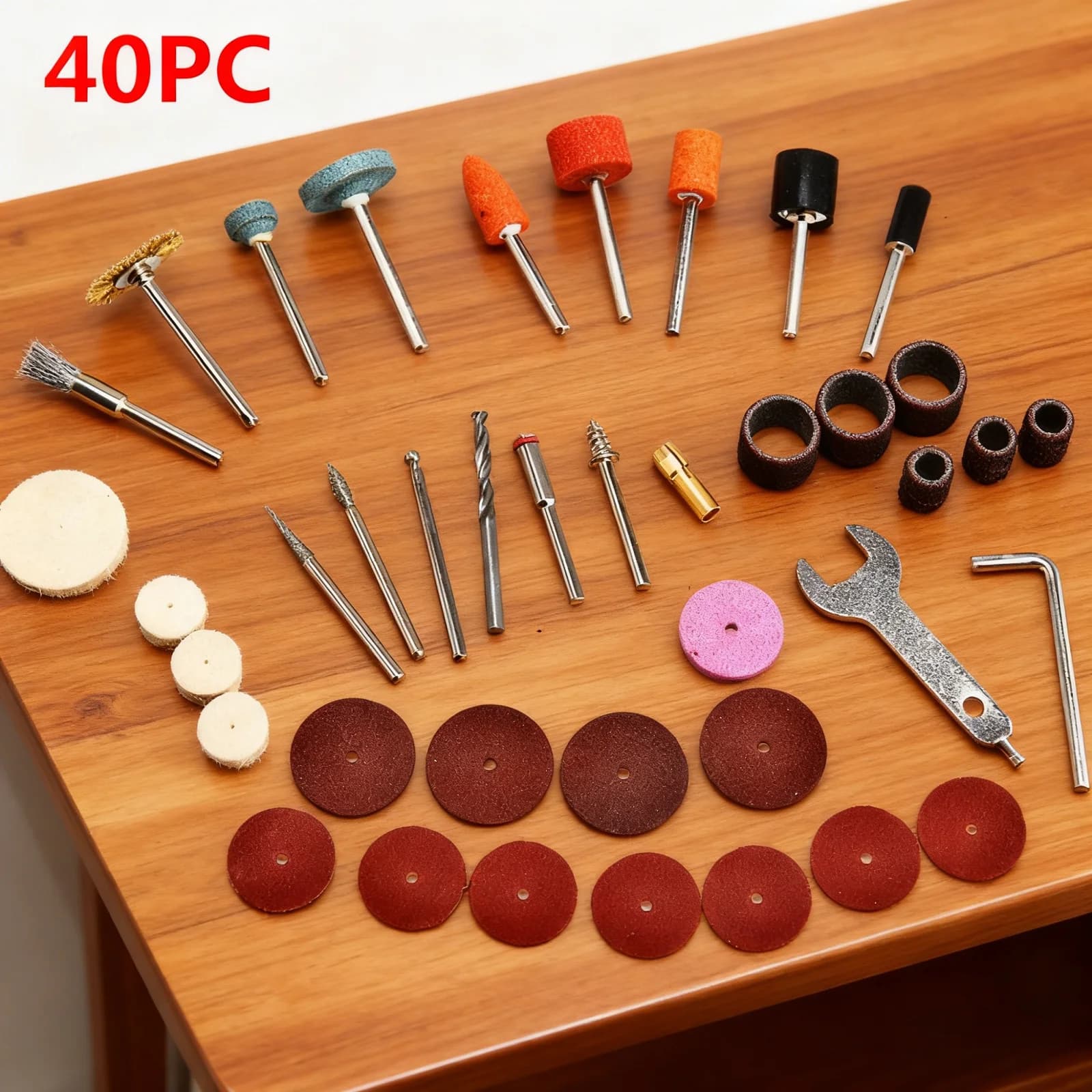 40-teiliges Zubehör-Kit für Rotationswerkzeuge und Schleifer