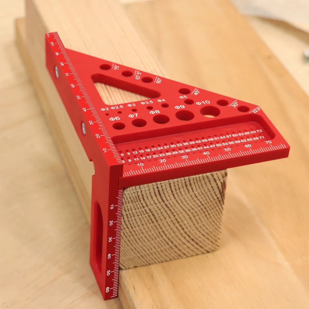 Präziser 3D-Multi-Winkel-Kunststoffmess- und Anreißlineal
