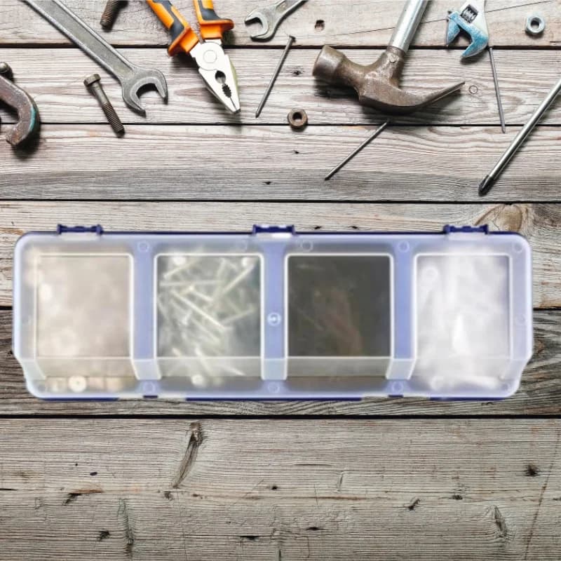Kunststoff-Aufbewahrungsbox mit Deckel für Hardware