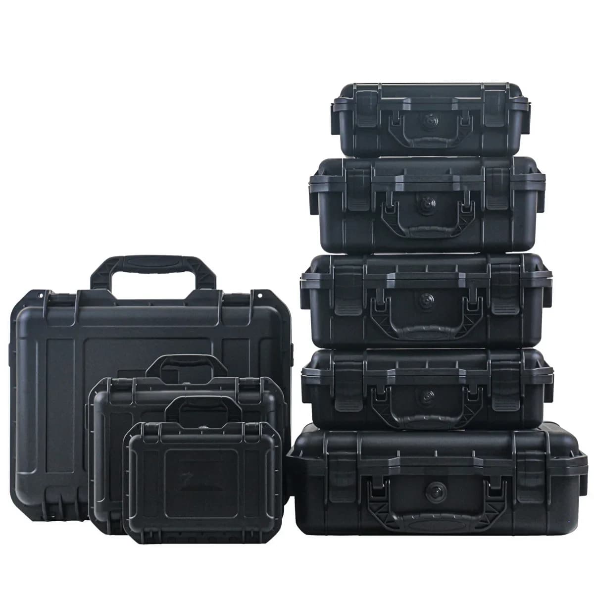 Wasserdichter Hardcase Transportkoffer mit vorgestanztem Schaumstoff
