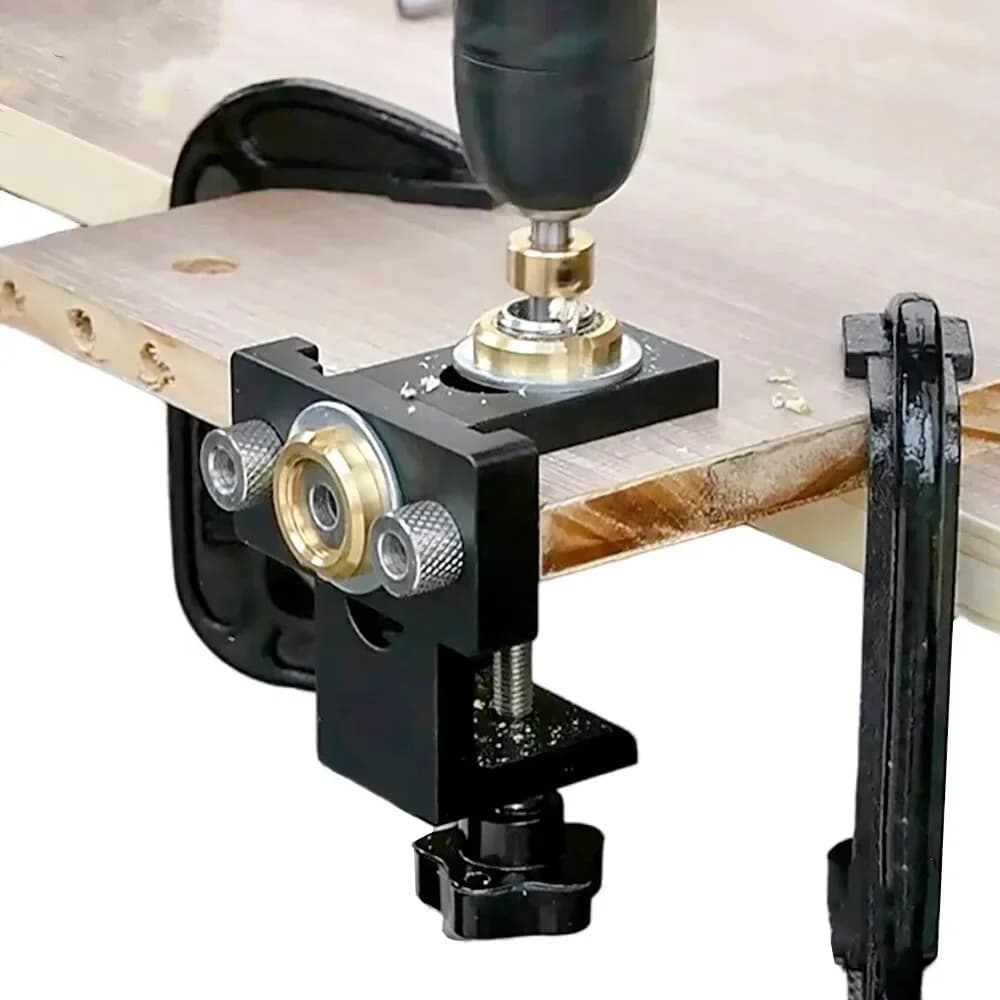 3-in-1 verstellbare Dübelhilfe und Bohrlehre