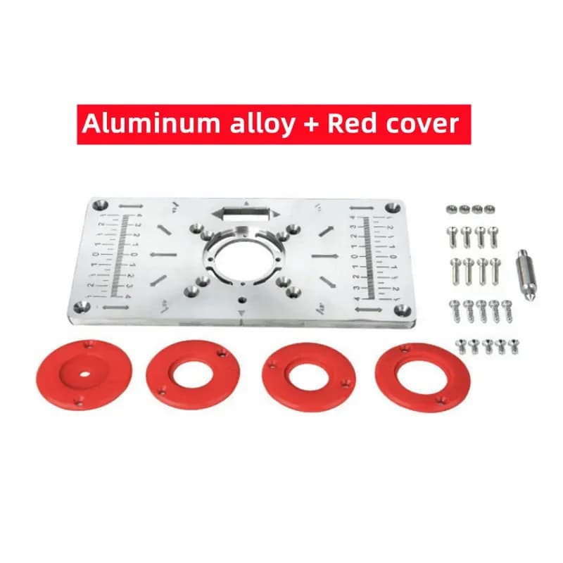 Aluminium-Frästisch-Einlegeplatte mit Ringen